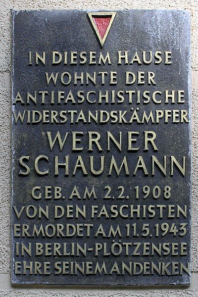Gedenkteken Werner Schaumann