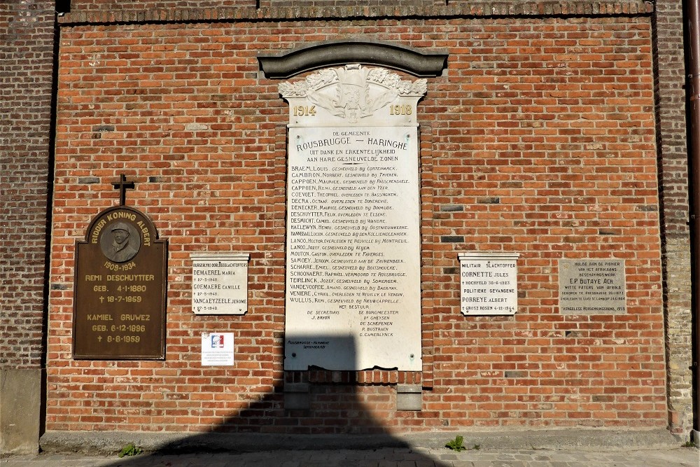 Memorials First World War Roesbrugge