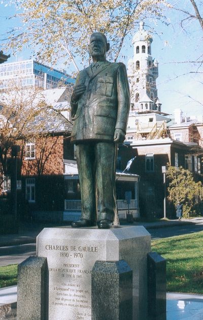 Standbeeld Charles de Gaulle Quebec