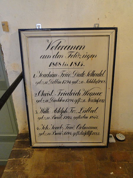 Gedenkteken Veteranen 1808-1815 Unter Brz