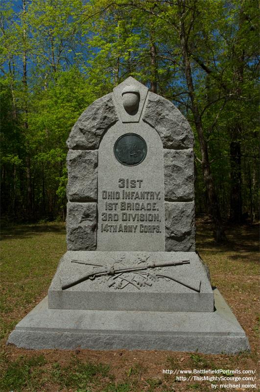 Monument 31st Ohio Infantry Regiment #1