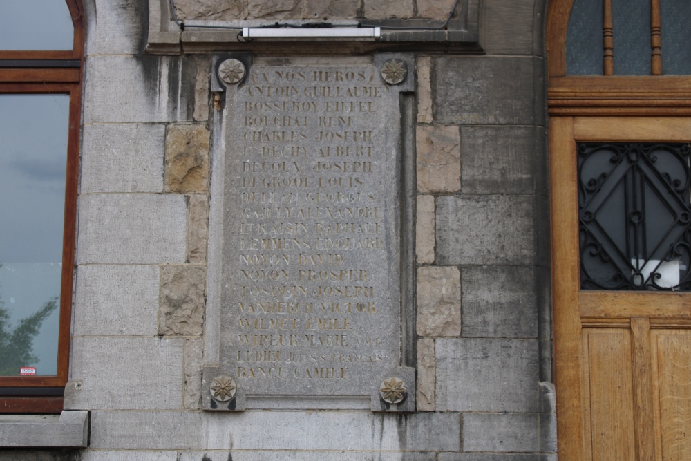 Memorial Plaques First World War Aiseau #2