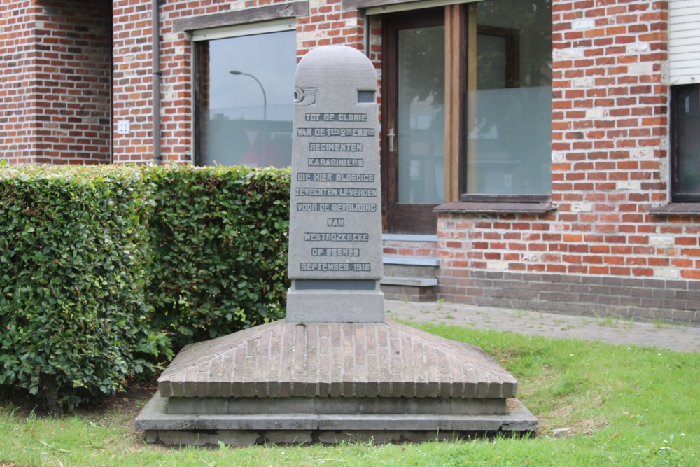 Oorlogsmonument Karabiniersregimenten Westrozebeke #2