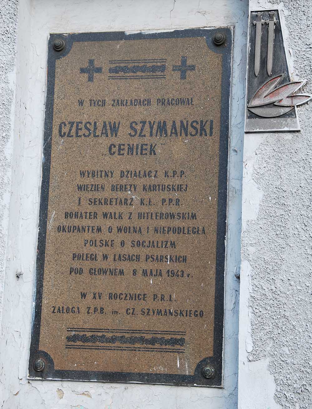 Gedenkteken Czesław Szymański