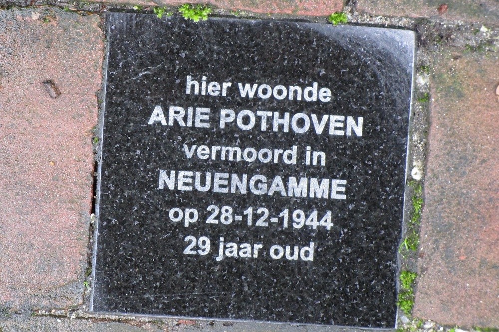 Memorial Stone Prins Frederiklaan 10