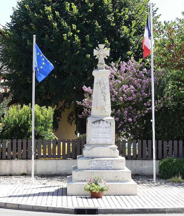 War Memorial Saint-Laurent-des-Vignes