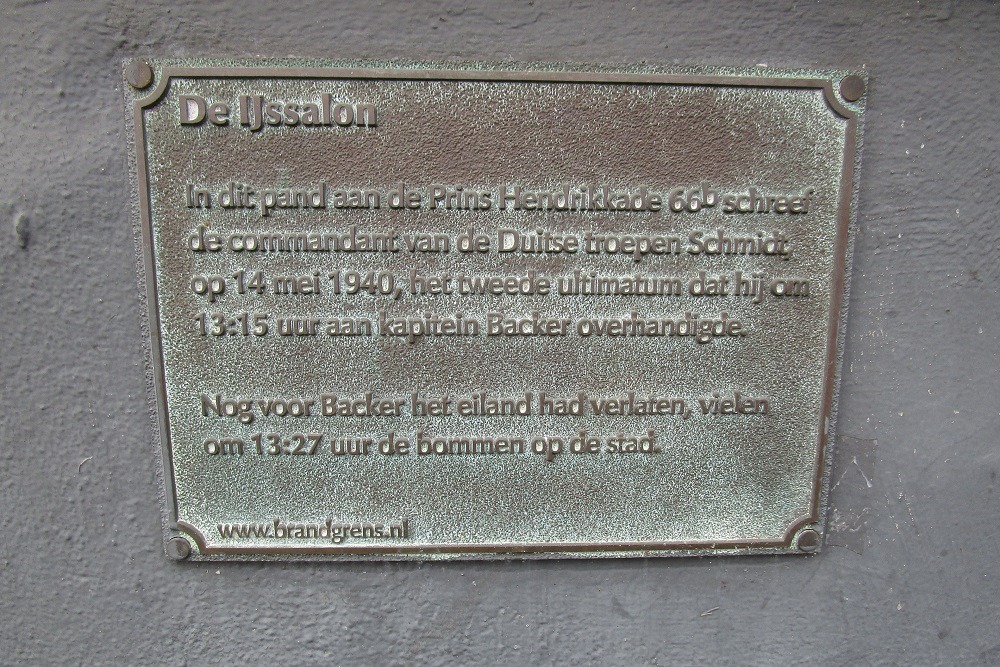 Memorial for capitulation request Rotterdam
