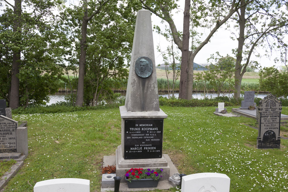 Grave Memorial Municipal Cemetery Kuinre