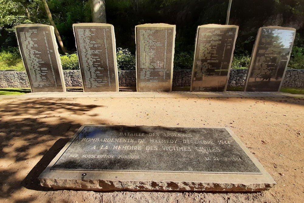 Monument Burgerslachtoffers Bombardement 23-12-1944 Malmedy
