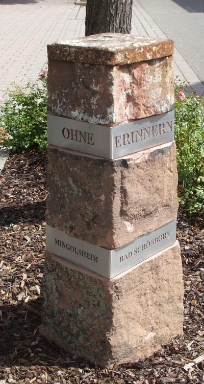 Monument Weggevoerde Joden Bad Schnborn