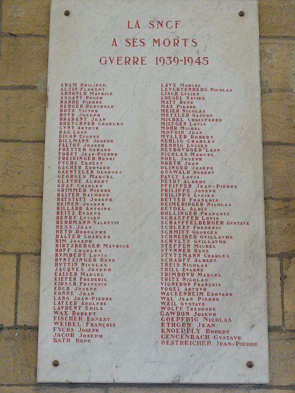 Memorials Gare de Thionville