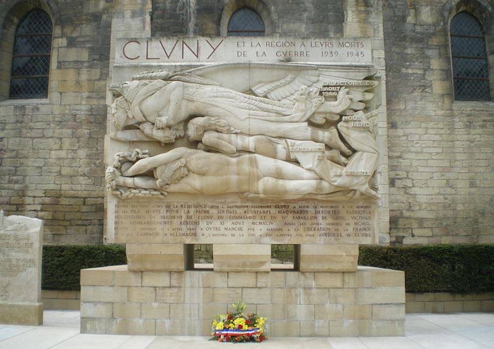 Monument Tweede Wereldoorlog Cluny