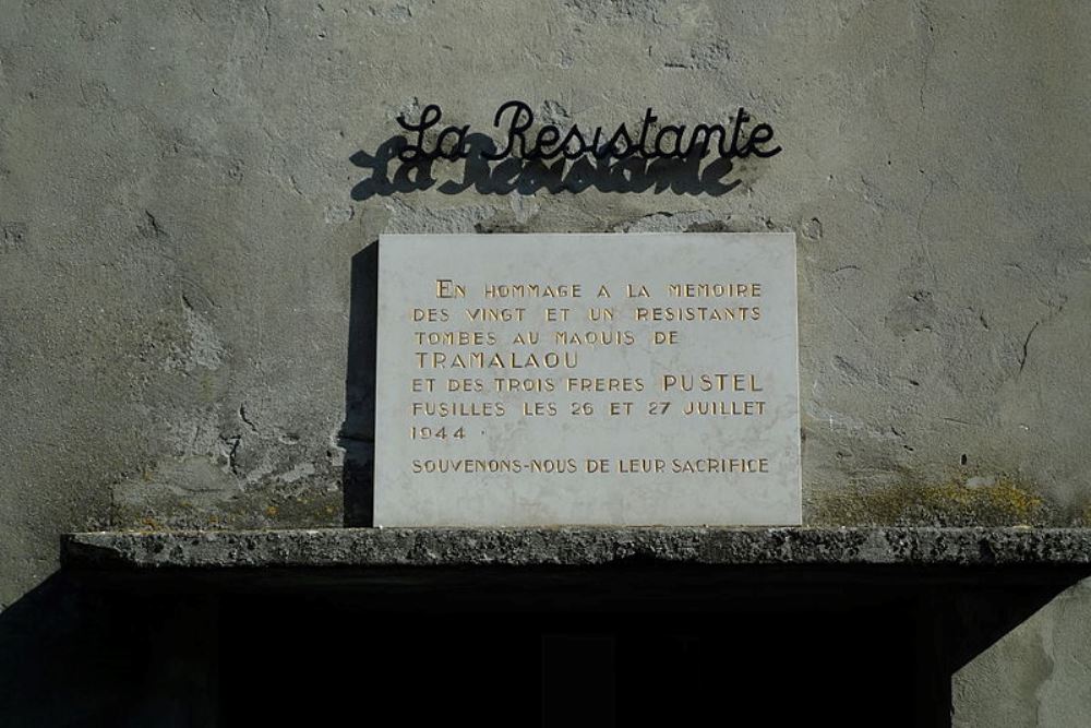 Monument Omgekomen Verzetsstrijders Maquis de Tramalaou