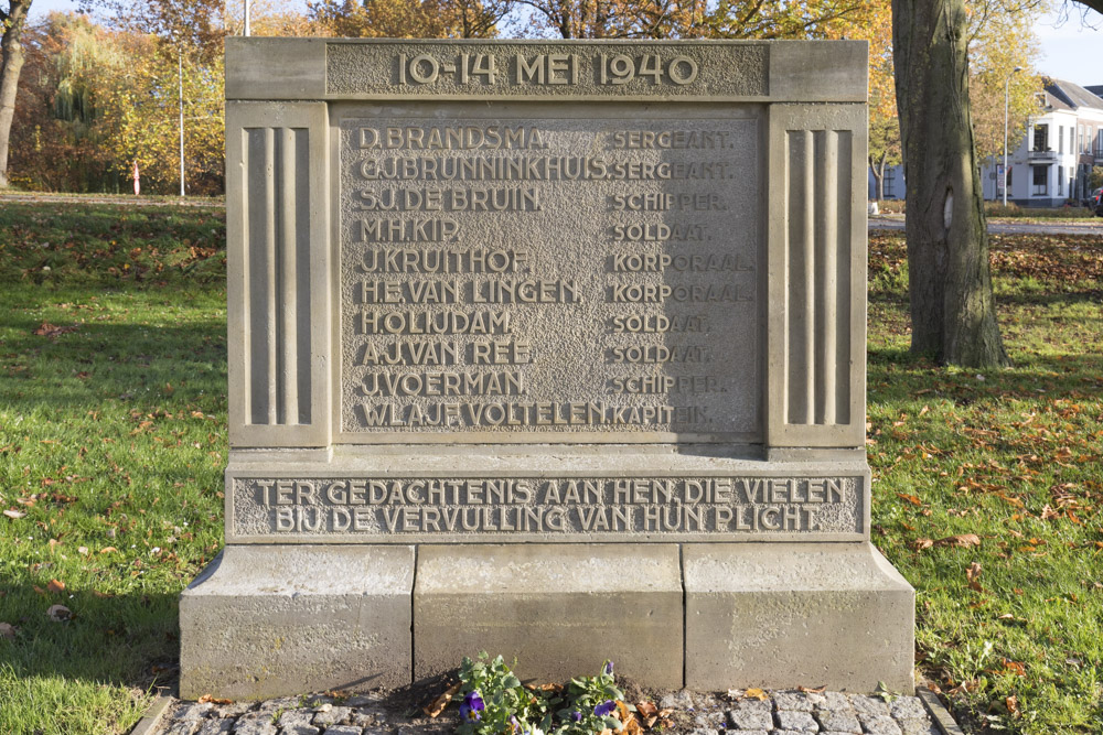 Memorial for killed soldiers