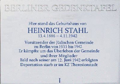 Memorial Heinrich Stahl