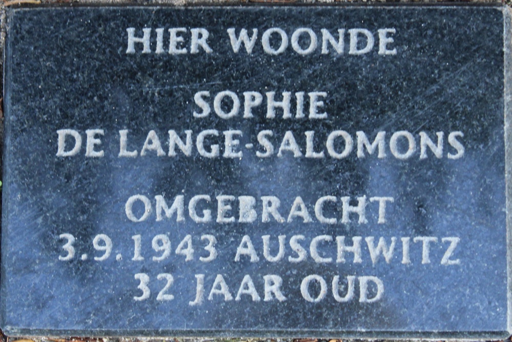 Memorial Stones Zutphensestraat 161 #3