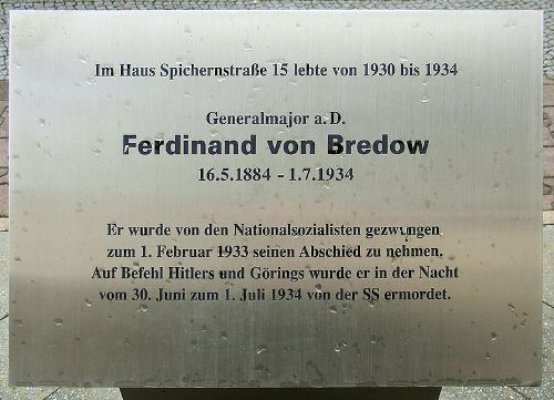 Gedenkteken Ferdinand von Bredow