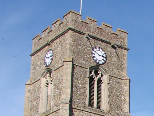 War Memorial Clock Lawshall Church