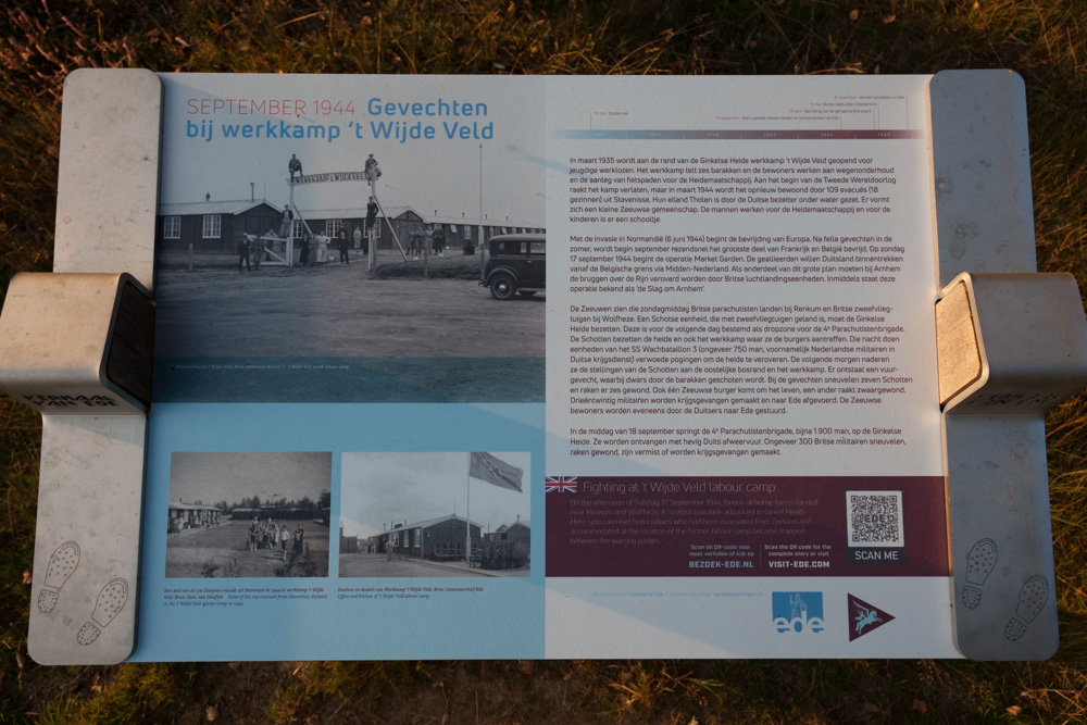 Information Sign Fighting at 't Wijde Veld Labour Camp