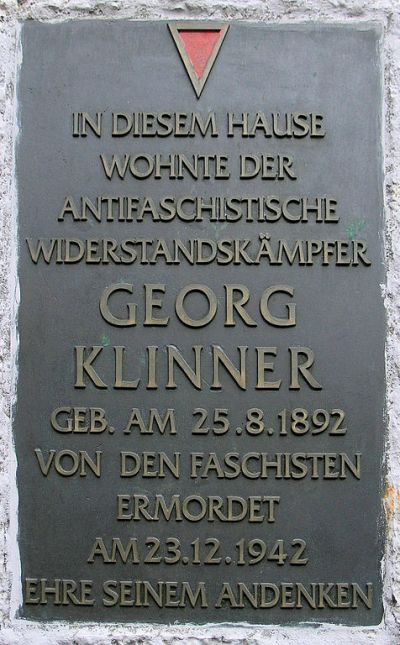 Gedenkteken Georg Klinner