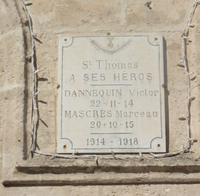 Monument Eerste Wereldoorlog Saint-Thomas