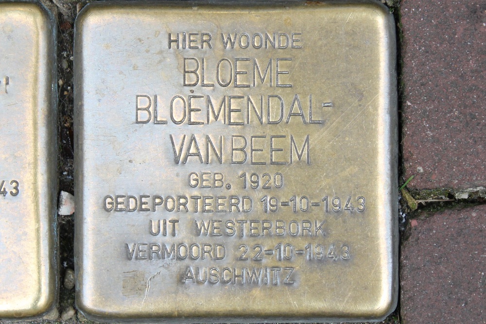 Stolpersteine Nieuwe Hoogstraat 15 #3