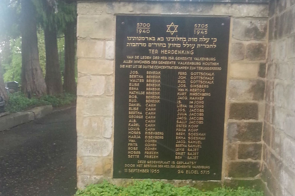 Joods Monument Algemene Begraafplaats Valkenburg