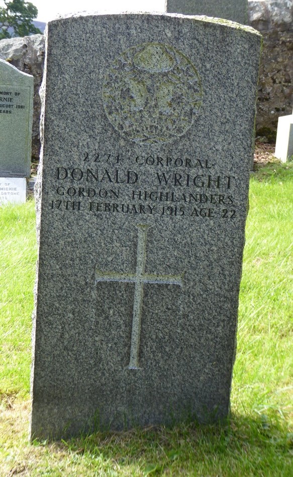 Commonwealth War Grave Logie-Coldstone Parish Churchyard