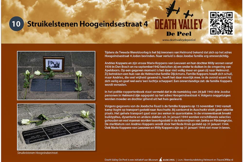 Cycling Route Death Valley De Peel - Struikelstenen Hoogeindsestraat 4 (#10) #2