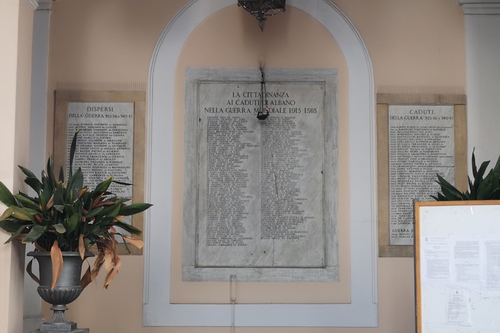 Memorials For The Fallen Of Albano Laziale