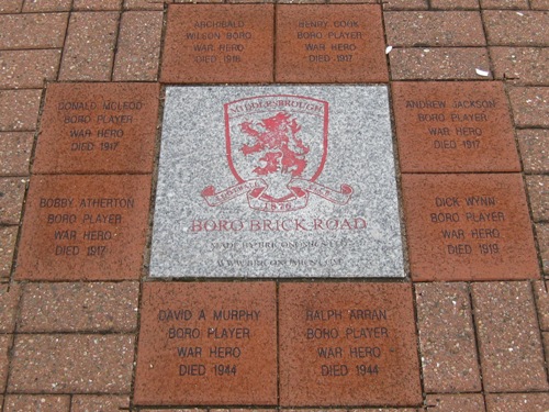 Memorial Killed Football Players Middlesbrough #2