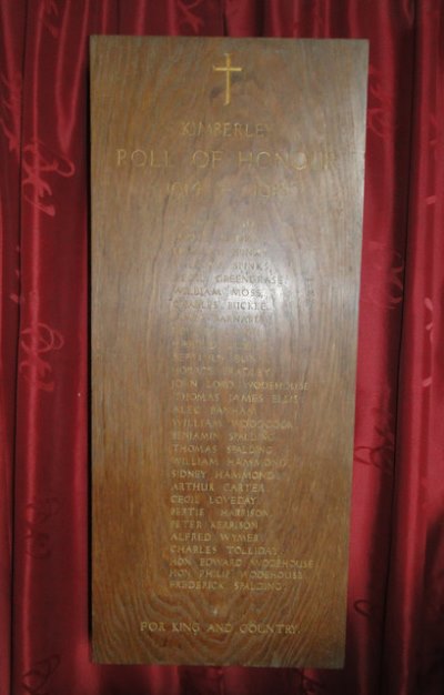 Roll of Honour St. Peter Church
