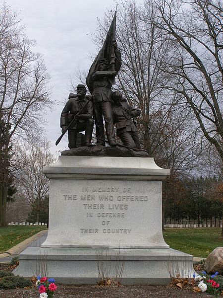 Monument Amerikaanse Burgeroorlog Marion National Cemetery