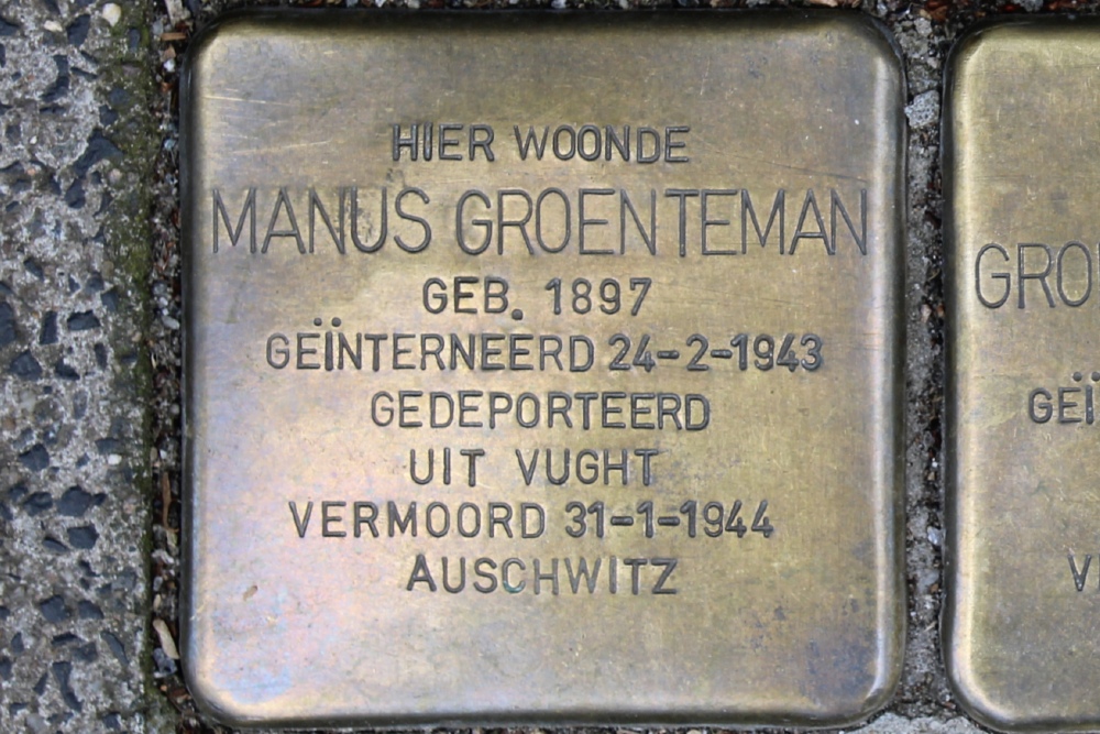 Stolpersteine Plantage Middenlaan 14 #2