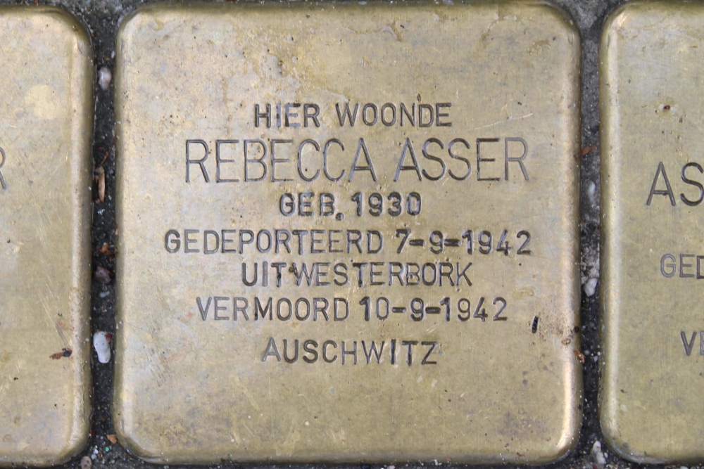 Stolpersteine Nieuwe Uilenburgerstraat 175 #3