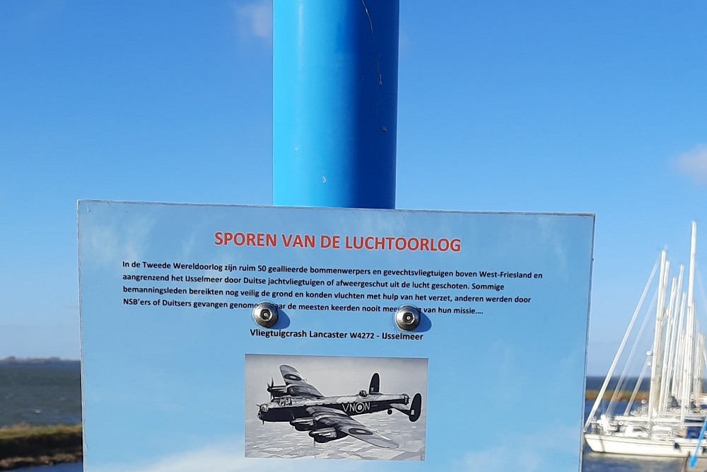 Crashlocatie Lancaster W4272 - IJsselmeer