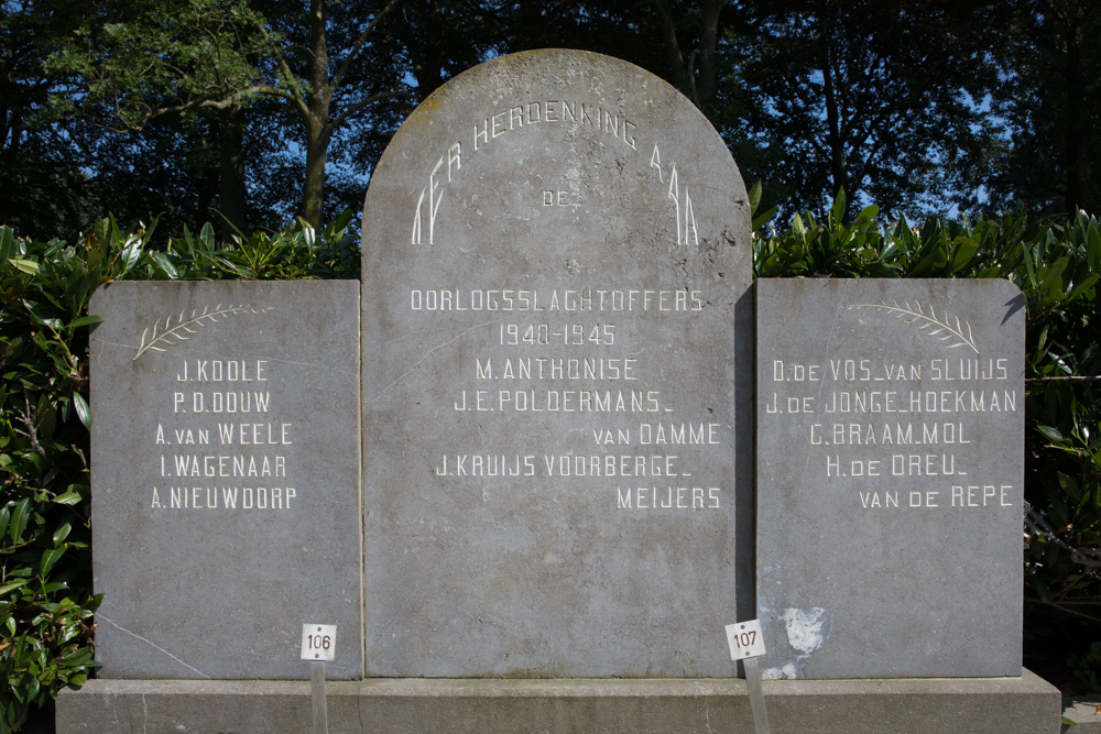 Civilian casualties Memorial `s-Gravenpolder