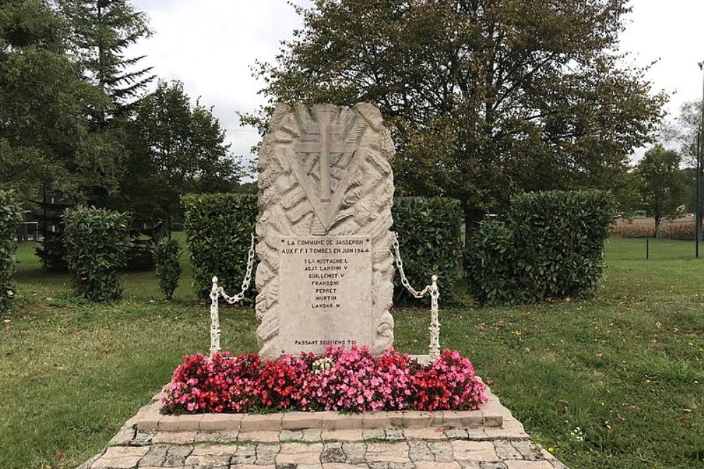 Monument Omgekomen Verzetsstrijders Jasseron