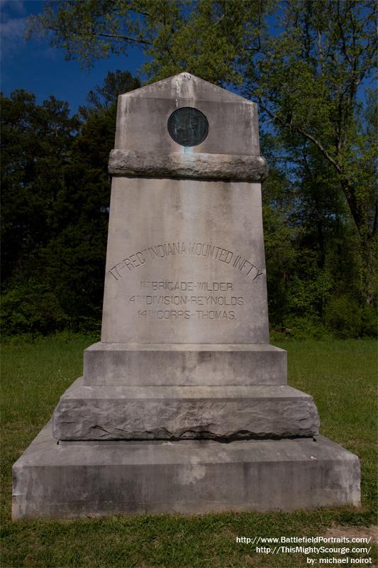 Monument 17th Indiana (Mounted) Infantry Regiment