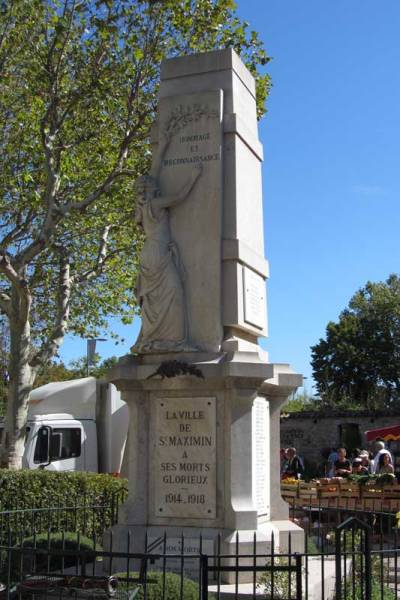 Oorlogsmonument Saint-Maximin-la-Sainte-Baume