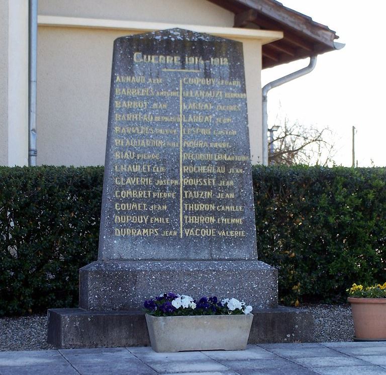 Monument Eerste Wereldoorlog Sainte-Marthe