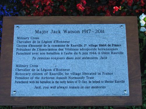 Memorial Major Jack Watson Ranville