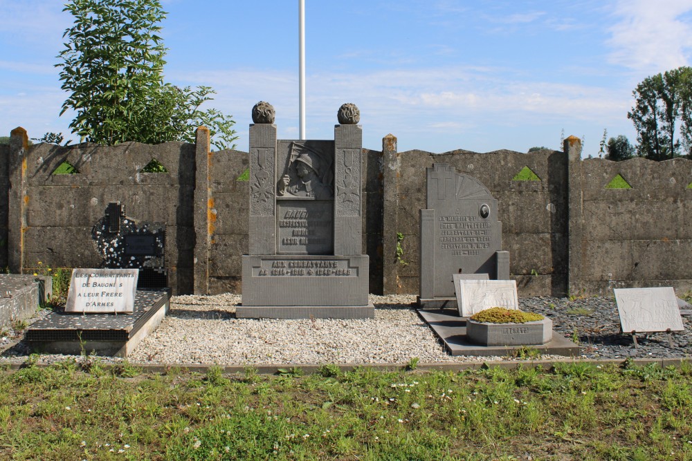 Oorlogsmonument Begraafplaats Baugnies