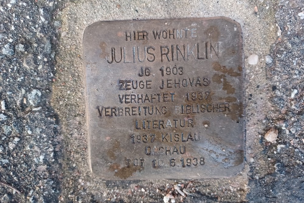 Stolperstein Ziegelhuser Landstrae 31 #1