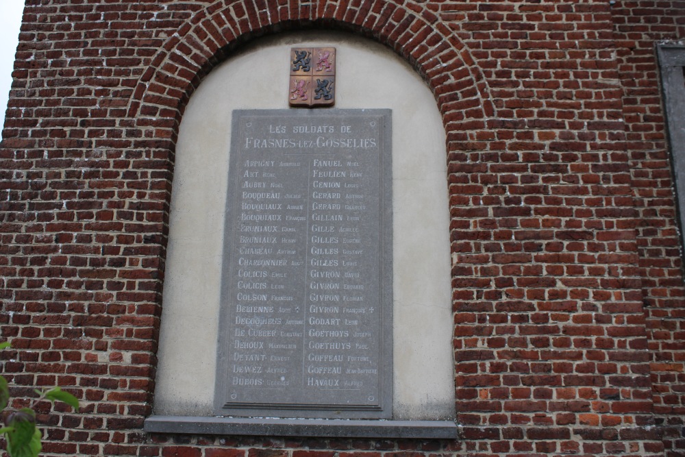 Gedenktekens Oudstrijders Frasnes-lez-Gosselies #2