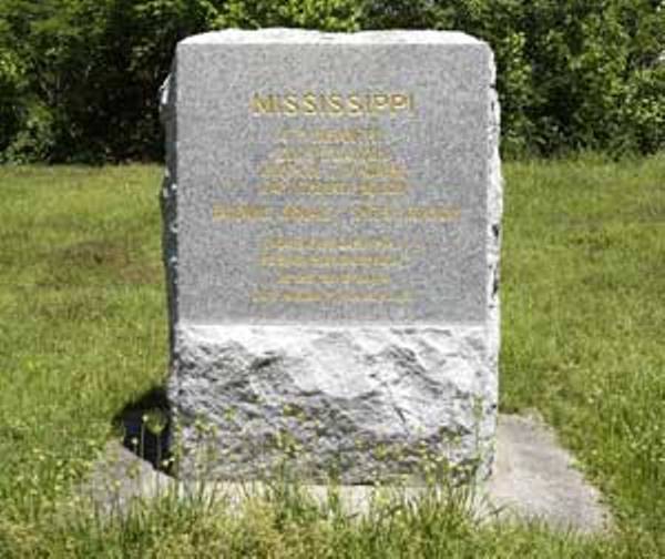 Monument 4th Mississippi Infantry (Confederates)