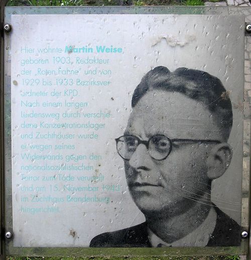 Gedenkteken Martin Weise