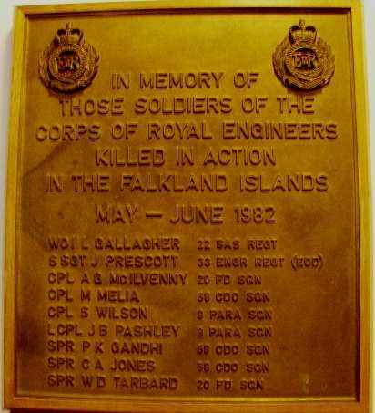 Monument Falkland-oorlog Royal Engineers