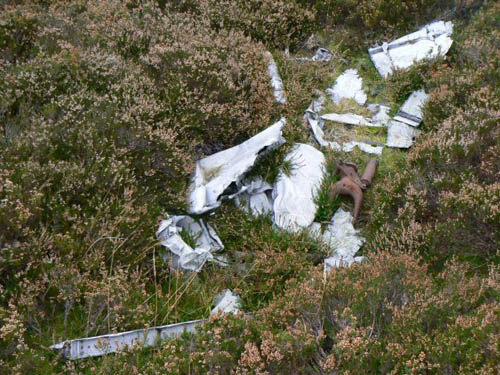 Crash Site & Wreckage Avro Anson Trainer Aircraft Nether Handwick