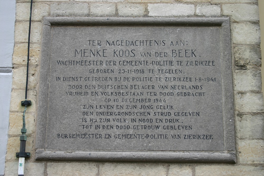 Memorial Menke Koos van der Beek
